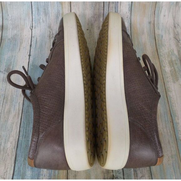 Ecco Soft 7 Men\'s Brown Leather Perforated Sneakers Size 10 / 10.5 EUR 44 main image 7